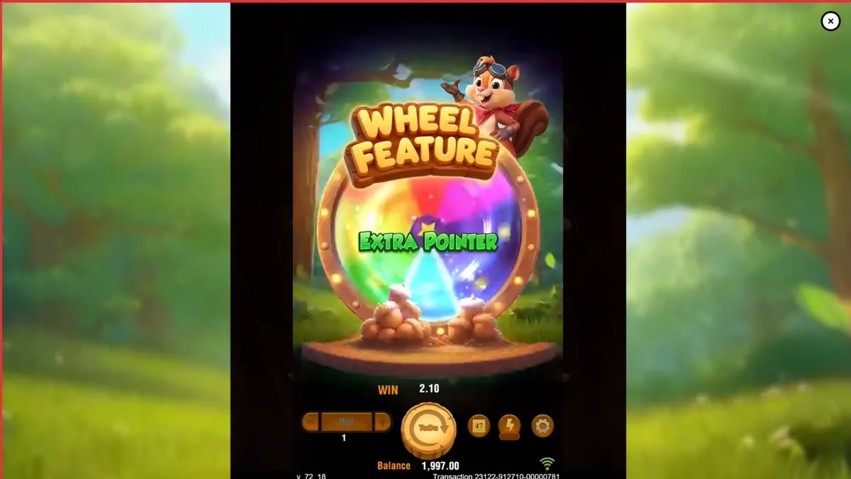 Tampilan visual slot 3 Fortune Nuts dengan tema hutan musim gugur